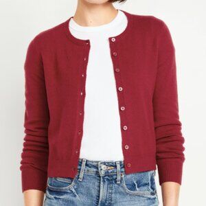 Old navy red cardigan M NWOT